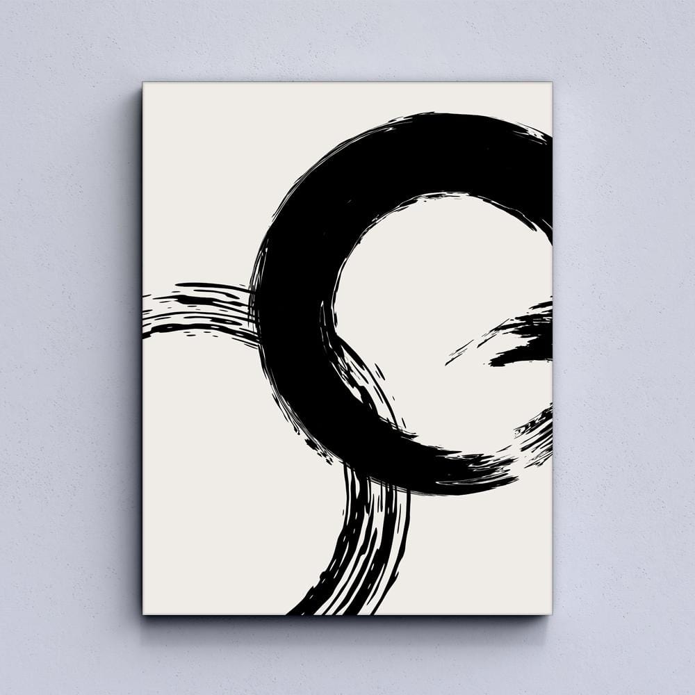 Black Circle Canvas