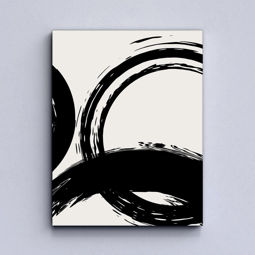 Black Circle Canvas