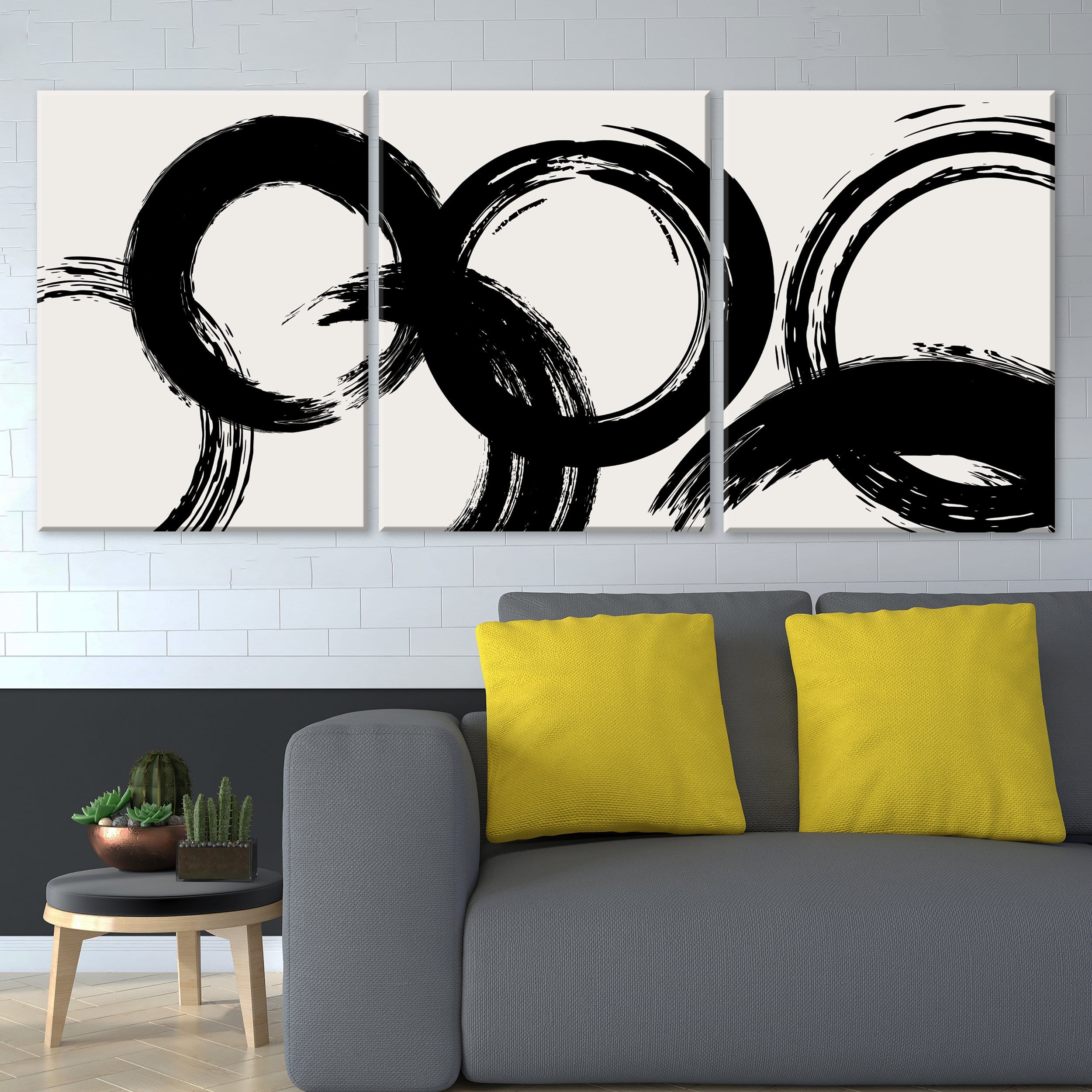 Black Circle Canvas