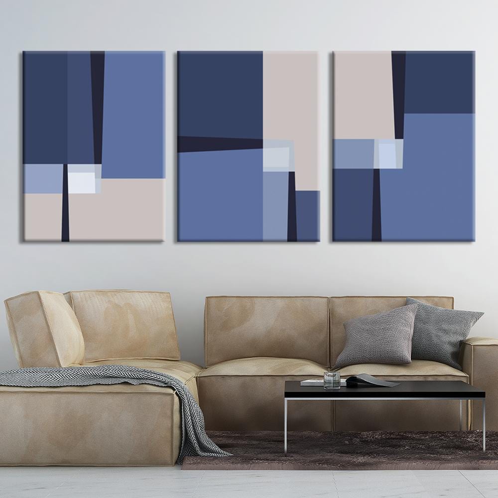 Blue Lines Canvas