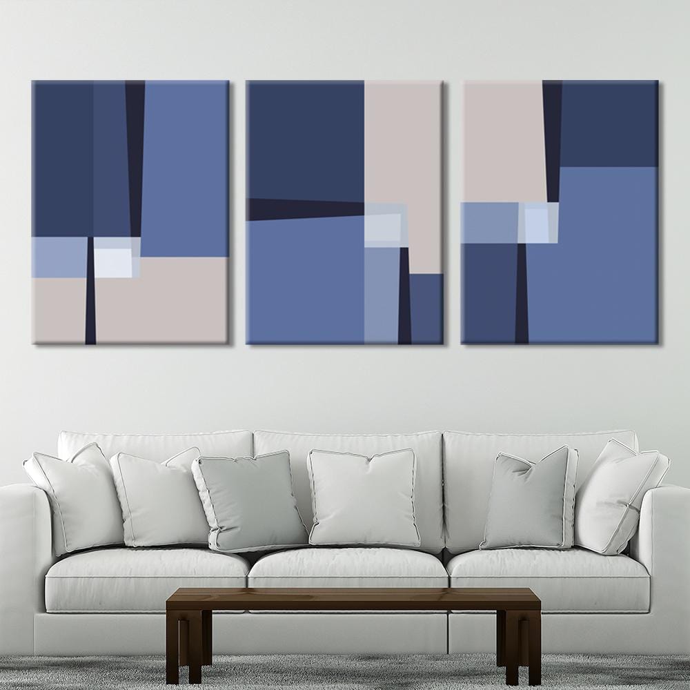 Blue Lines Canvas