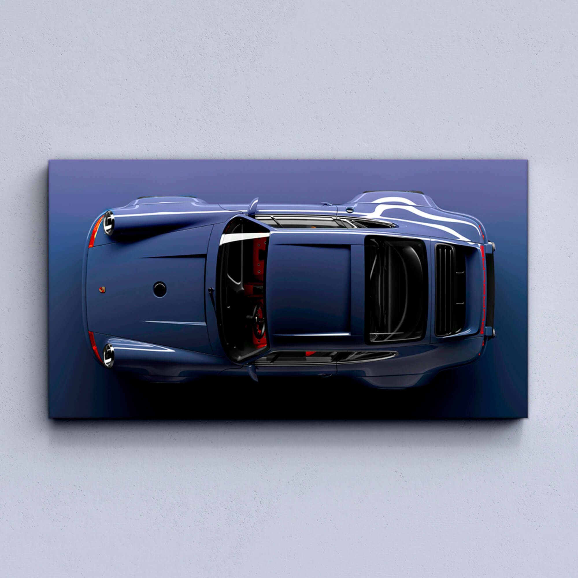 Dark Blue Porsche 911 Canvas