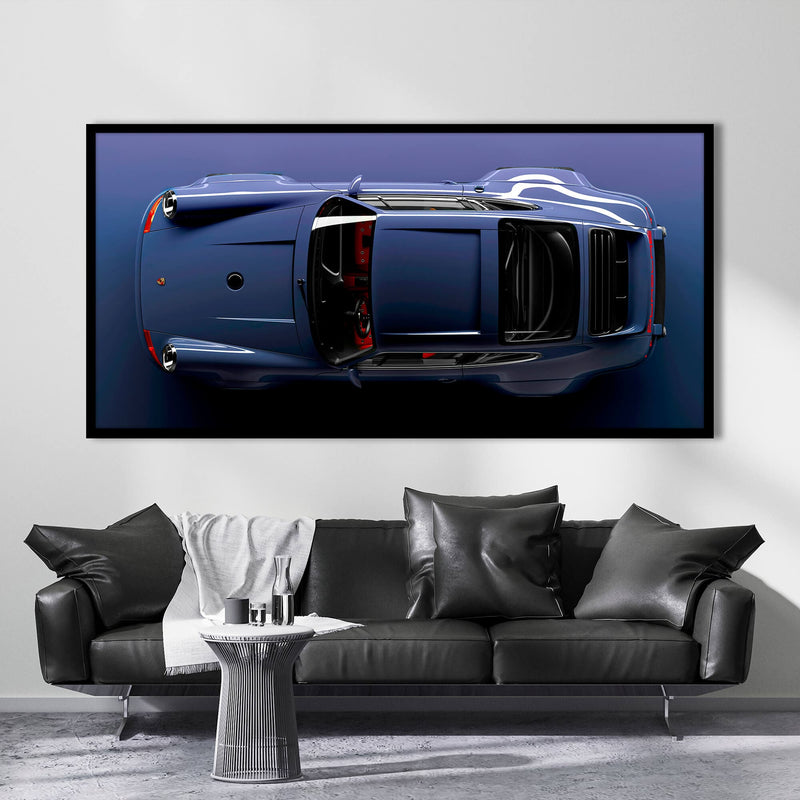Dark Blue Porsche 911 Canvas