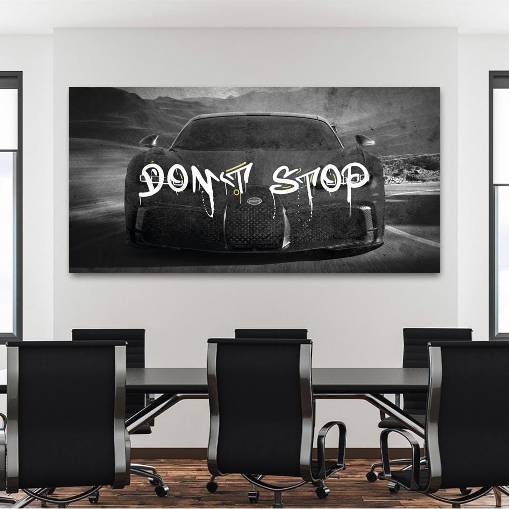 Bugatti - Dont Stop Canvas