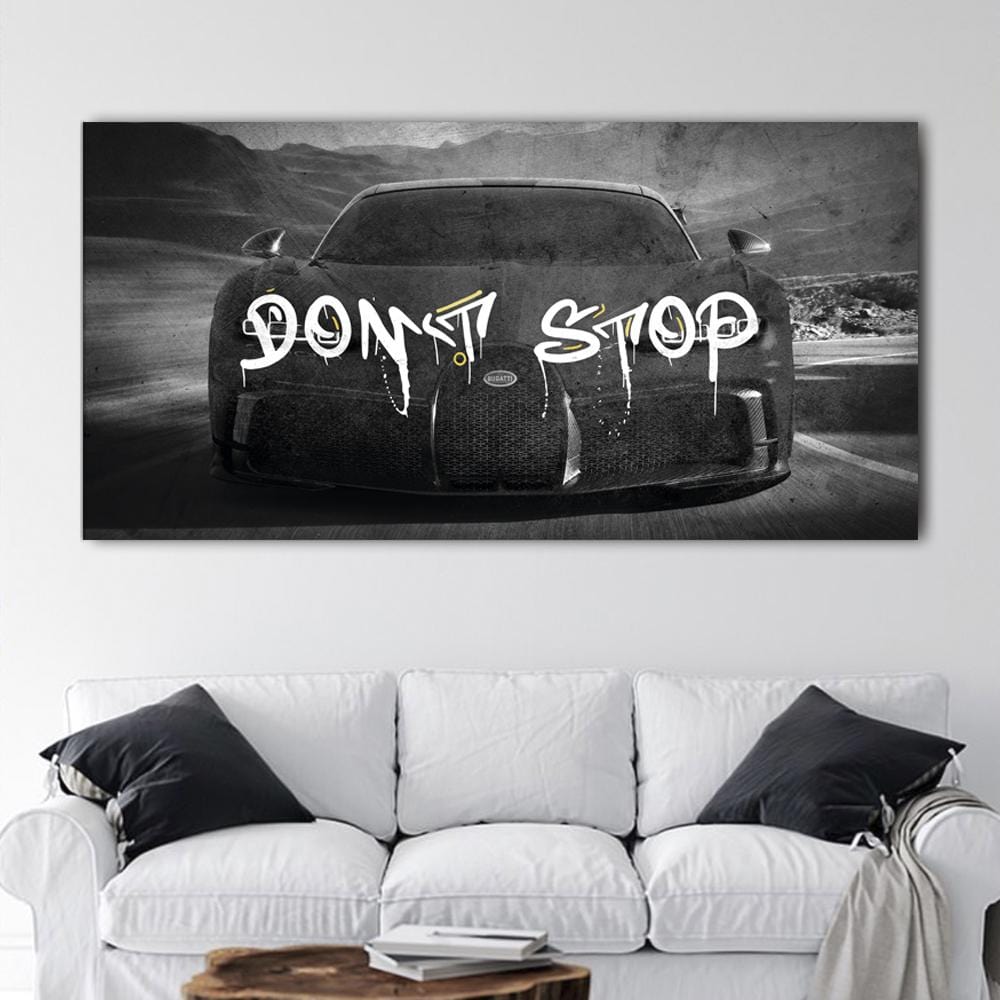 Bugatti - Dont Stop Canvas