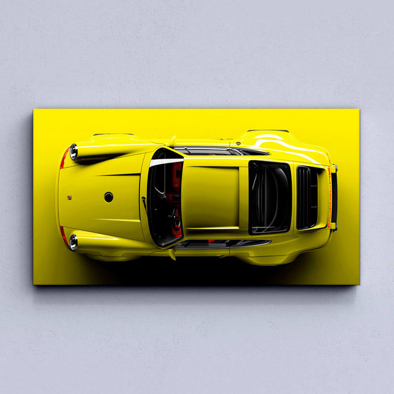 Citron Porsche 911 Canvas