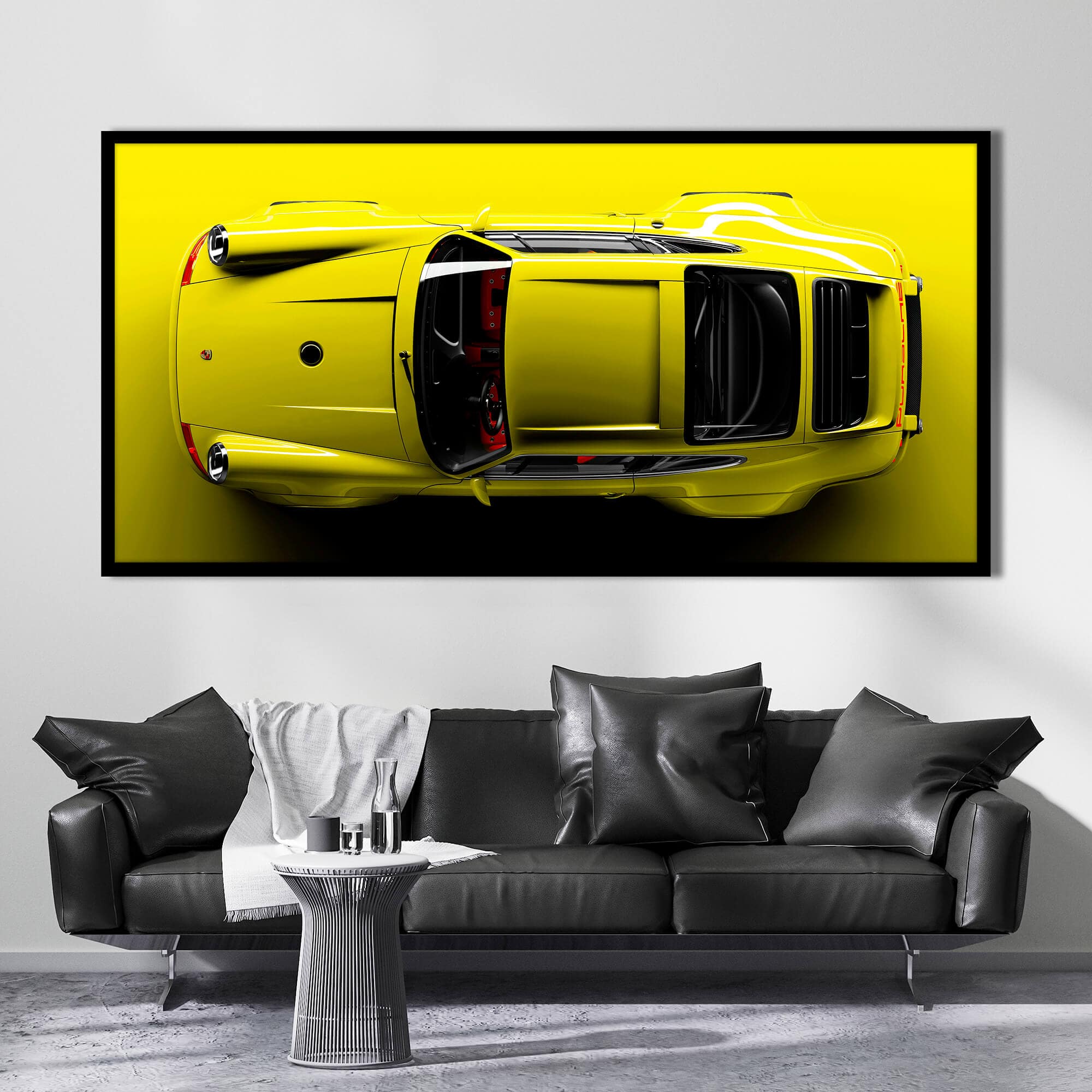 Citron Porsche 911 Canvas