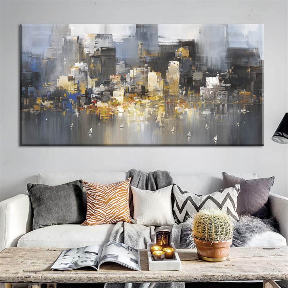 Cityscape Evening Canvas