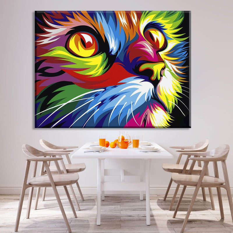 Colorful Cat Canvas