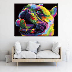 Colorful Dog Canvas