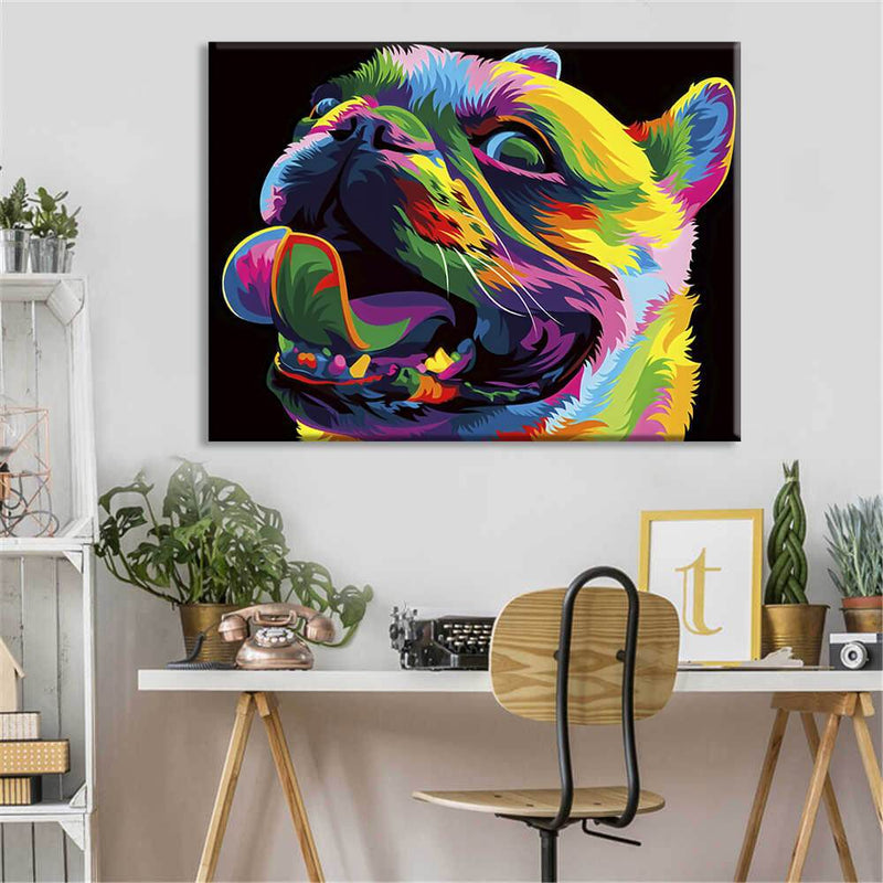 Colorful Dog Canvas