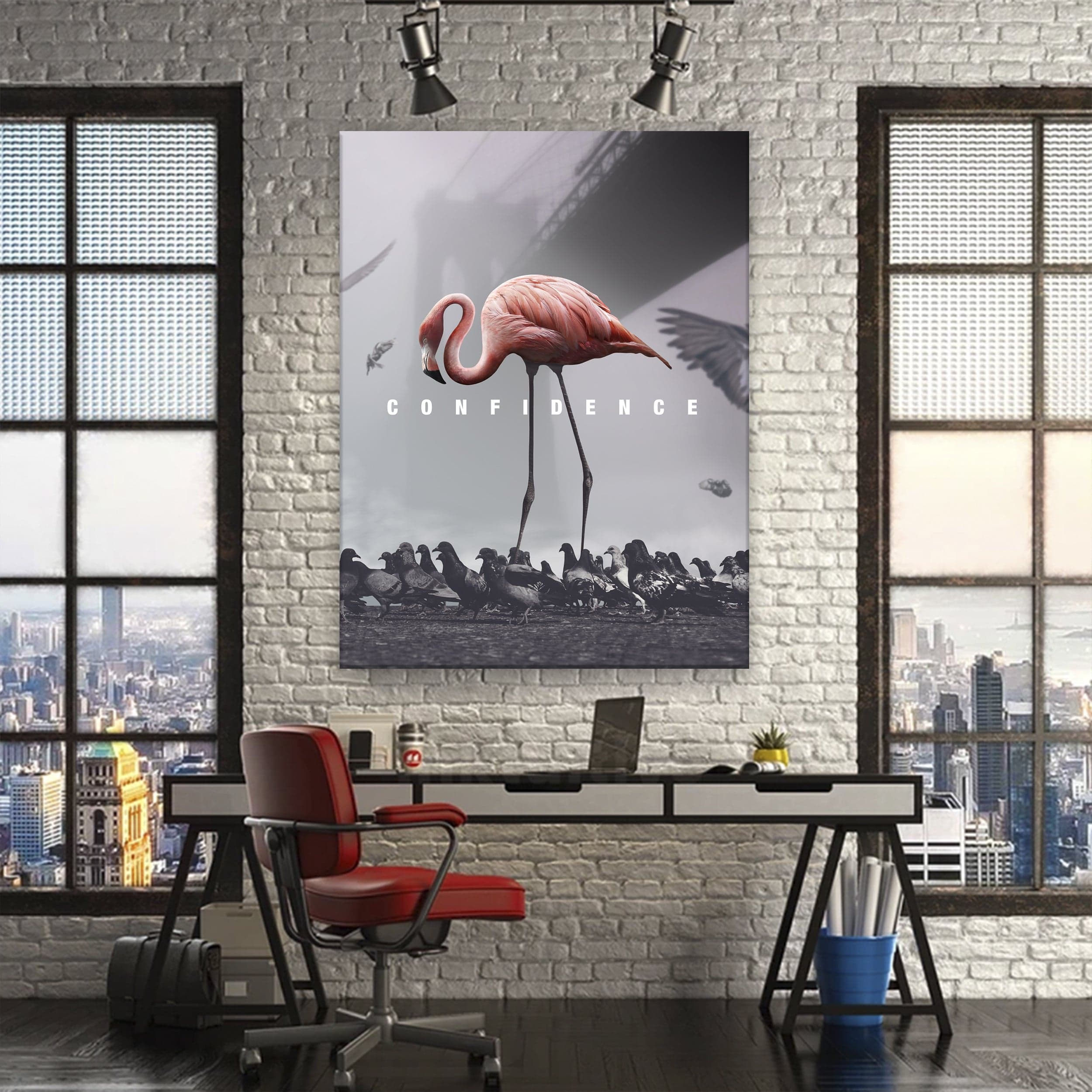 Toile de confiance Flamingo