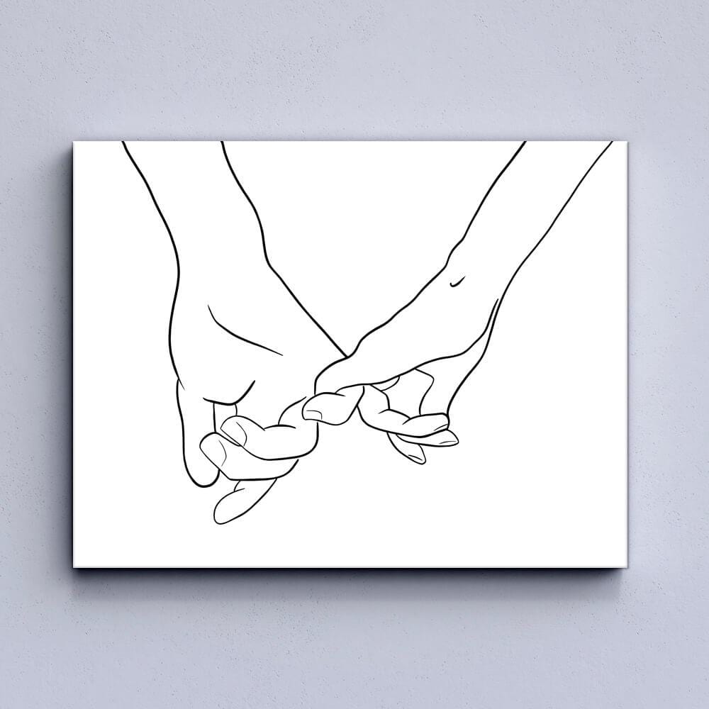 Couple hands Canvas