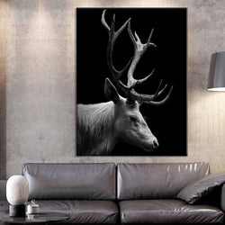 Black Deer Canvas