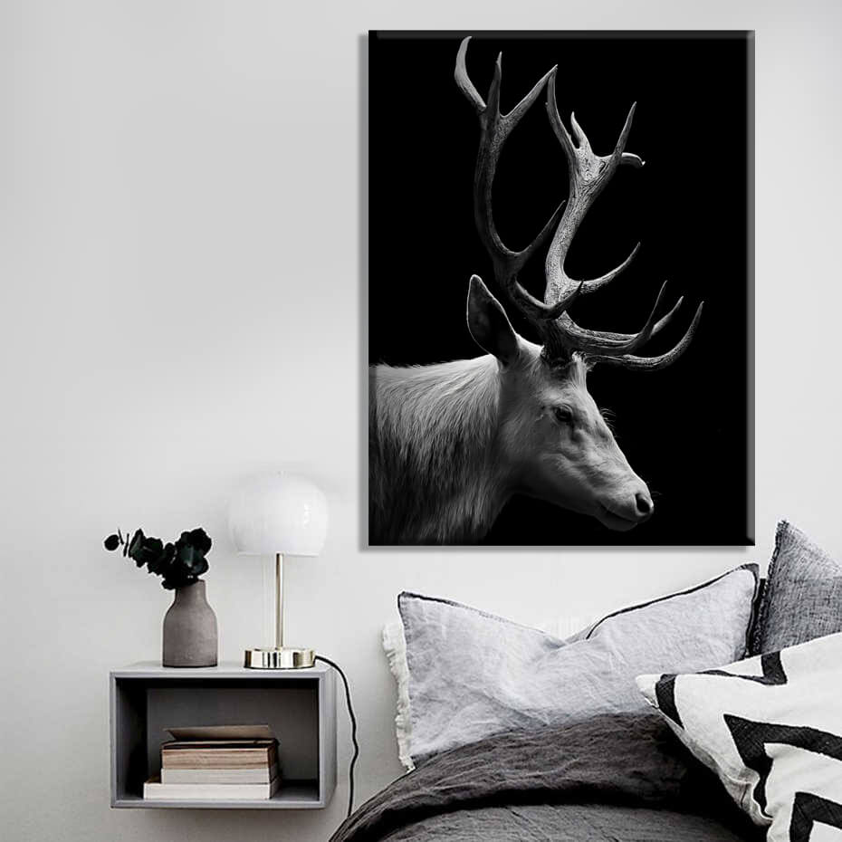 Toile Cerf Noir