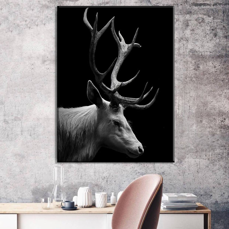 Black Deer Canvas