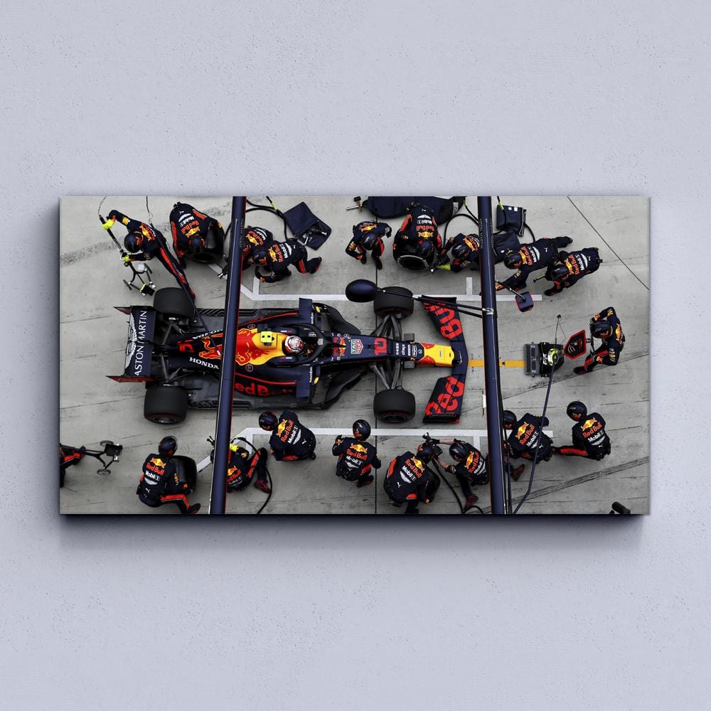 F1 Red Bull Pit Stop Canvas