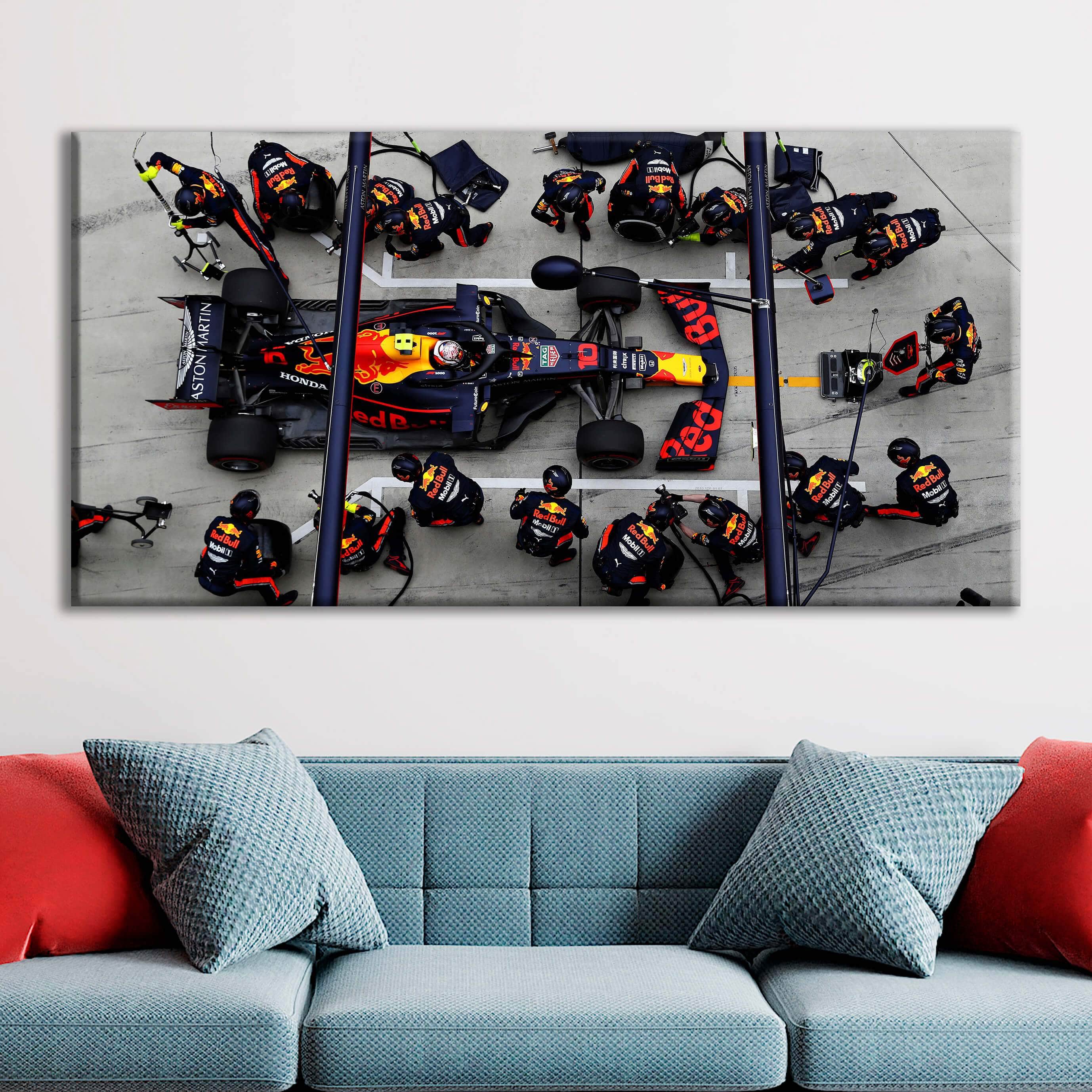 Toile F1 Red Bull Pit Stop