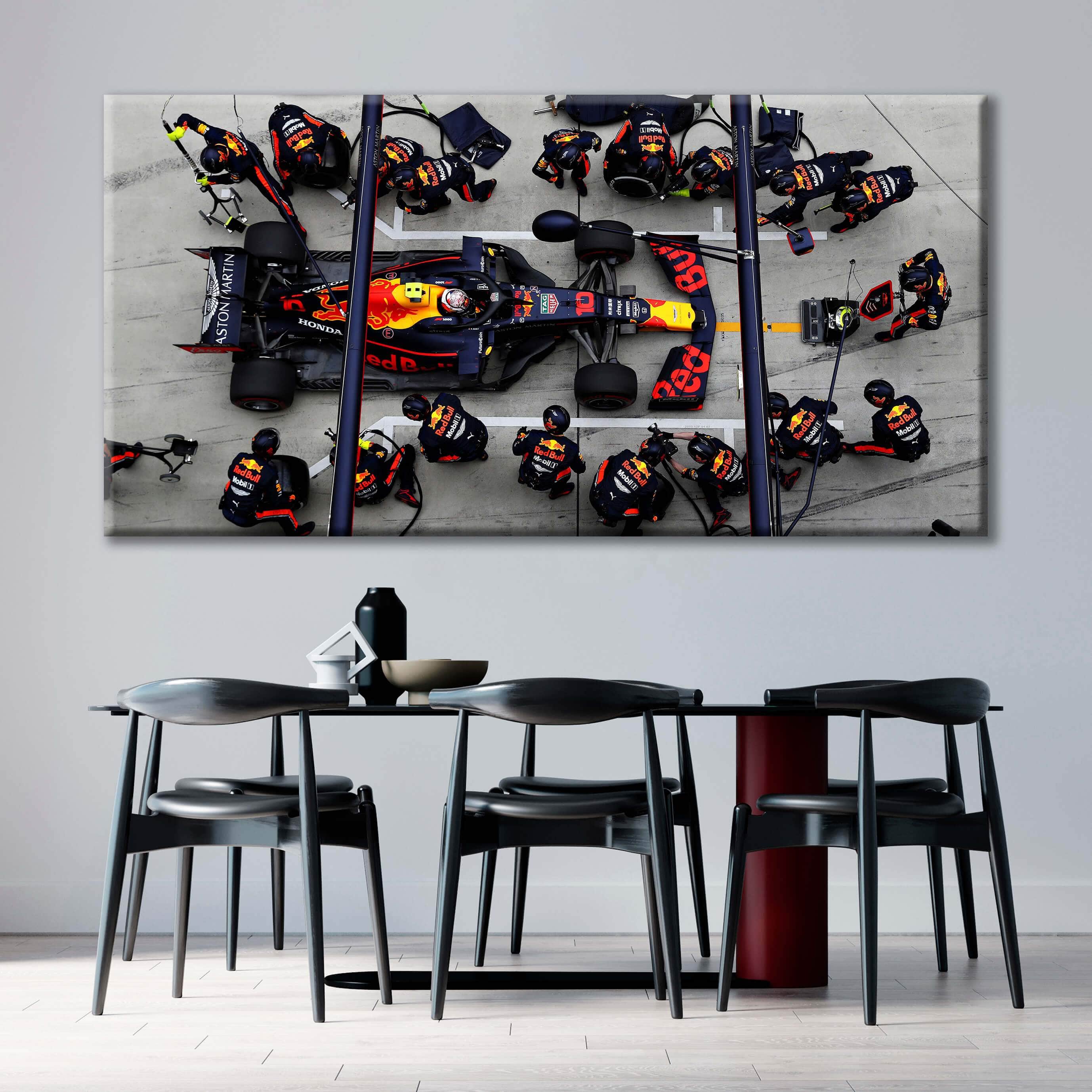 Toile F1 Red Bull Pit Stop