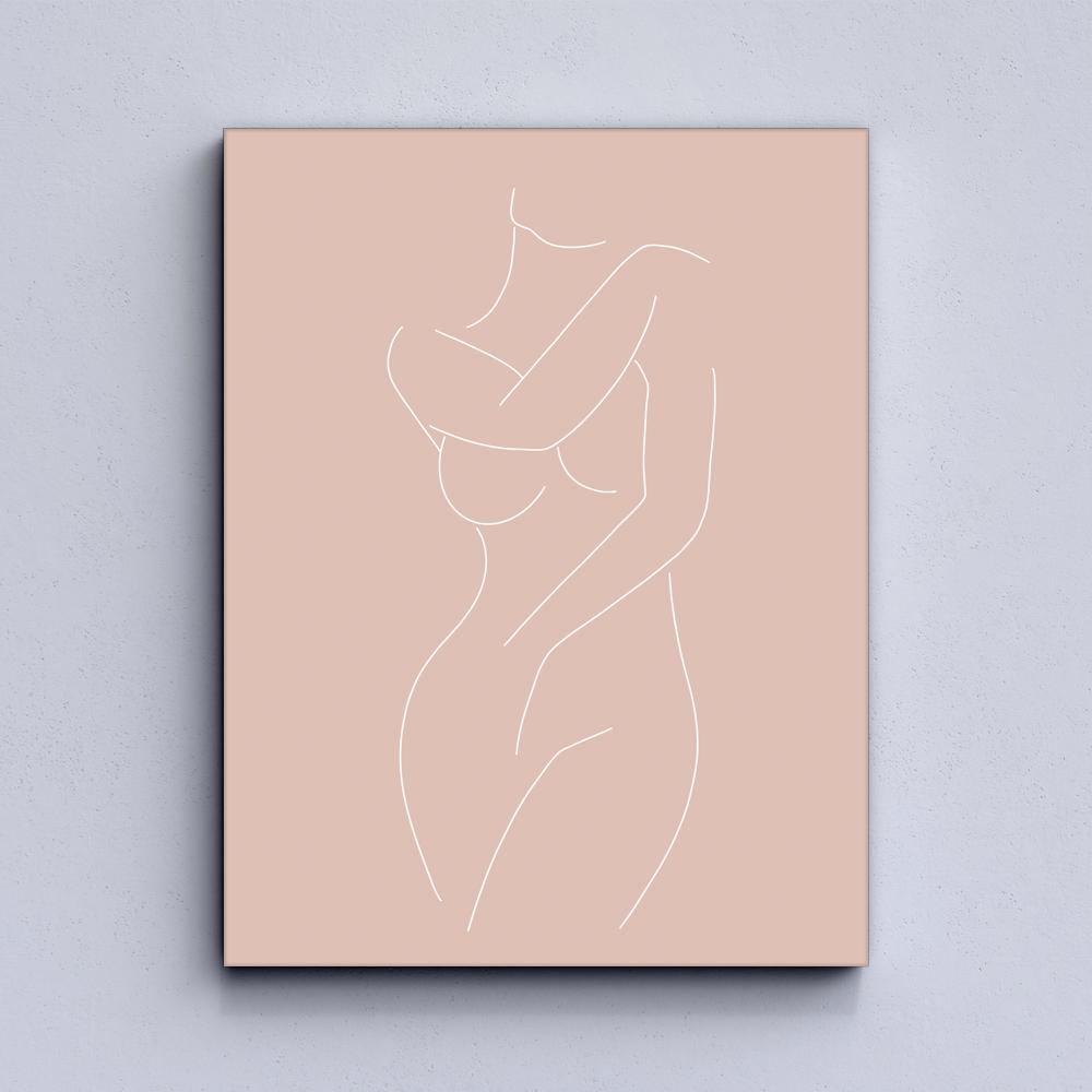 Female Line Art Canvas