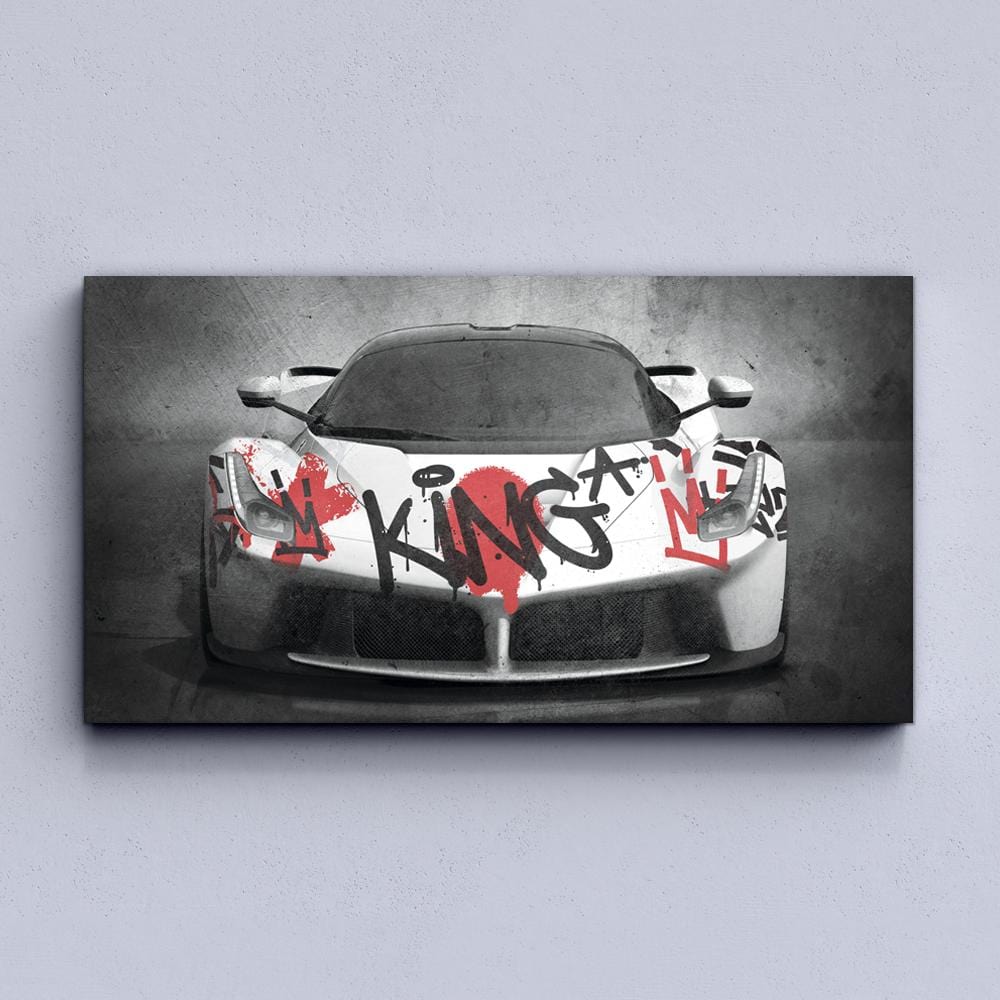 Ferrari Graffiti King Canvas