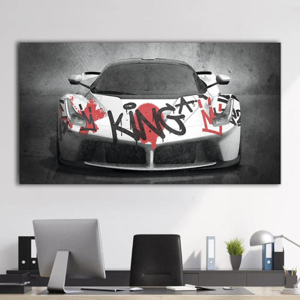 Ferrari Graffiti King Canvas