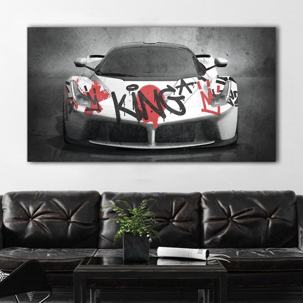 Ferrari Graffiti King Canvas