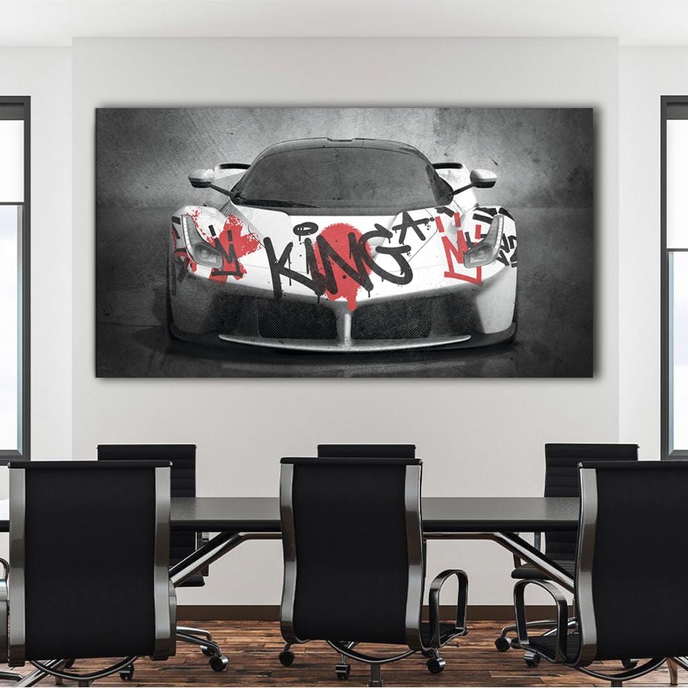 Ferrari Graffiti King Canvas