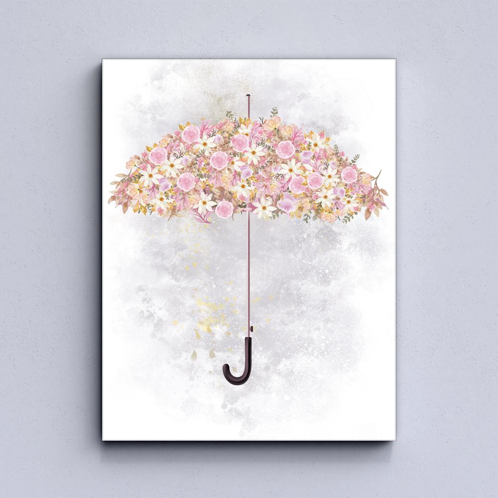 Floral Umbrellas Canvas