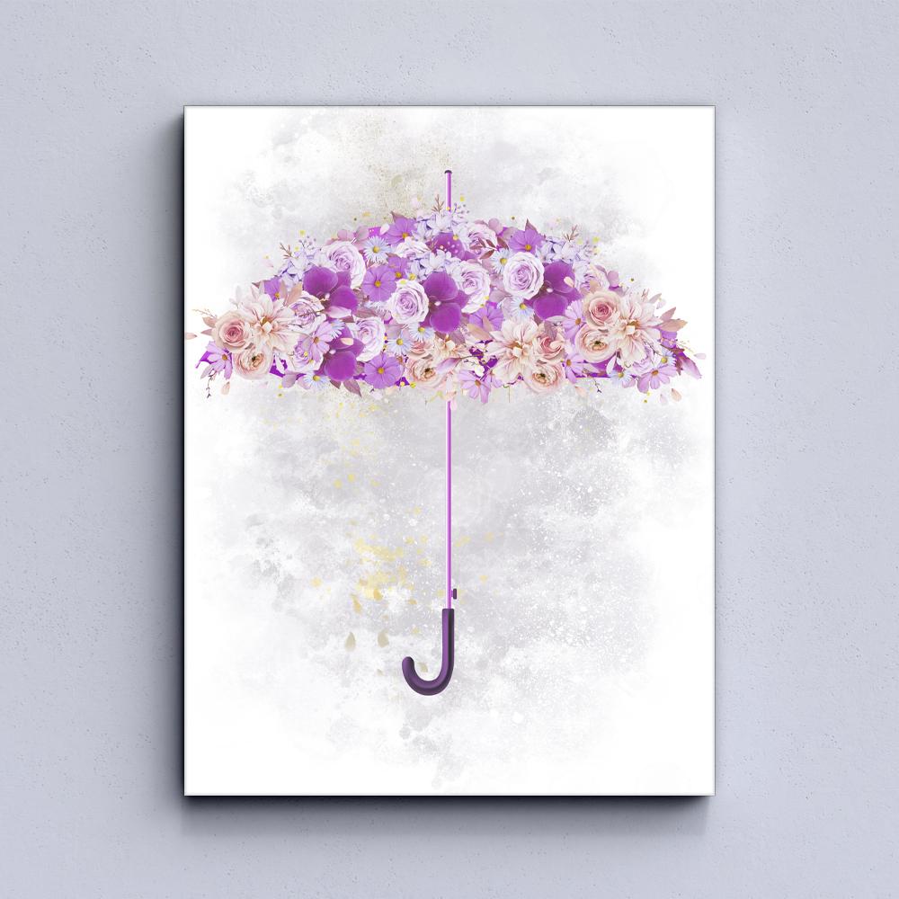 Floral Umbrellas Canvas