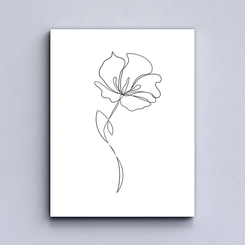 Flower lines Canvas