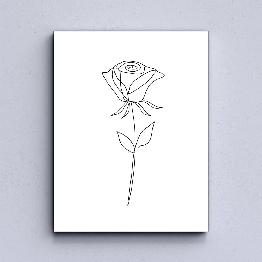 Flower lines Canvas