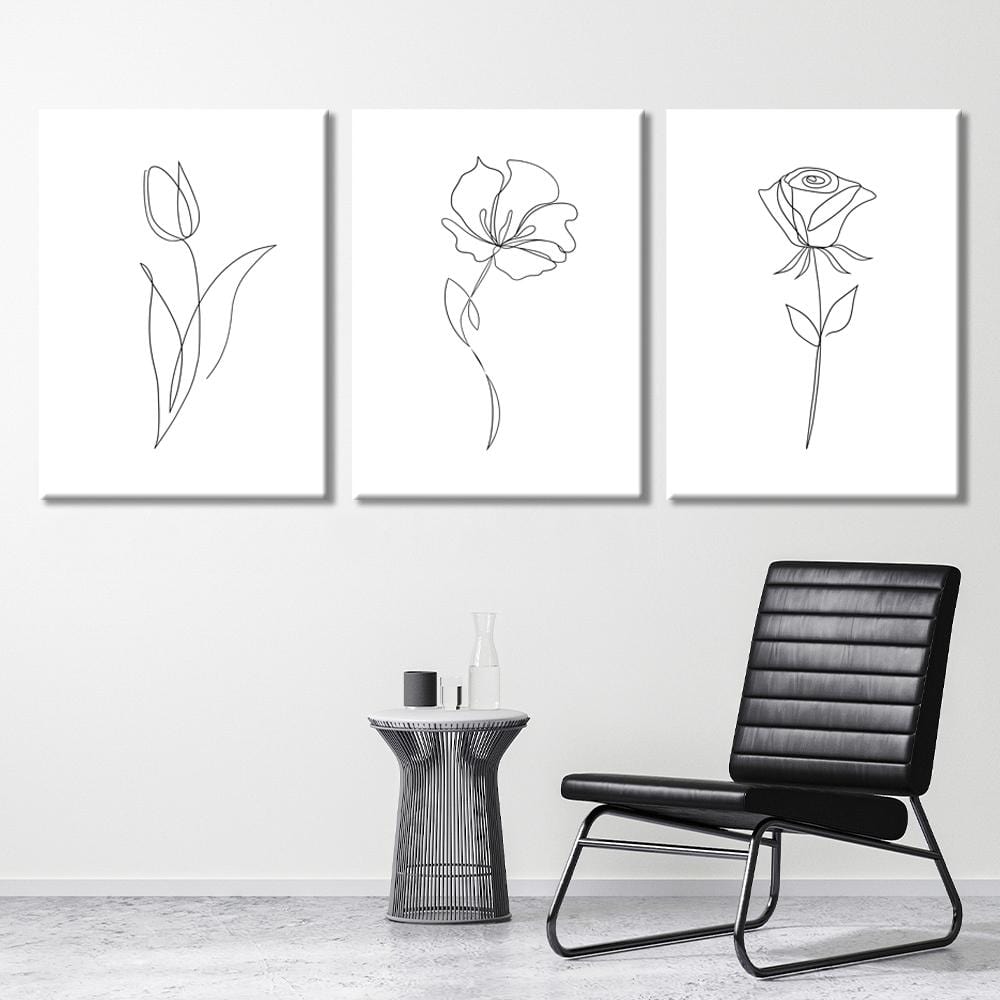 Flower lines Canvas