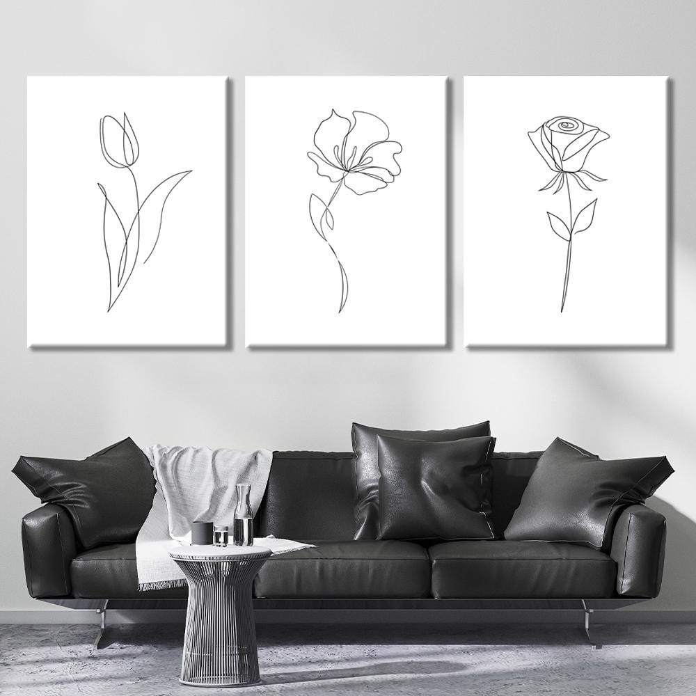 Flower lines Canvas