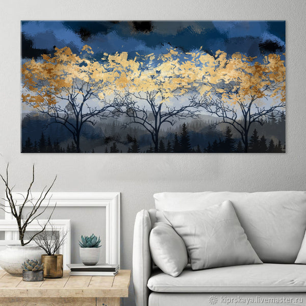 Forest at Night Canvas