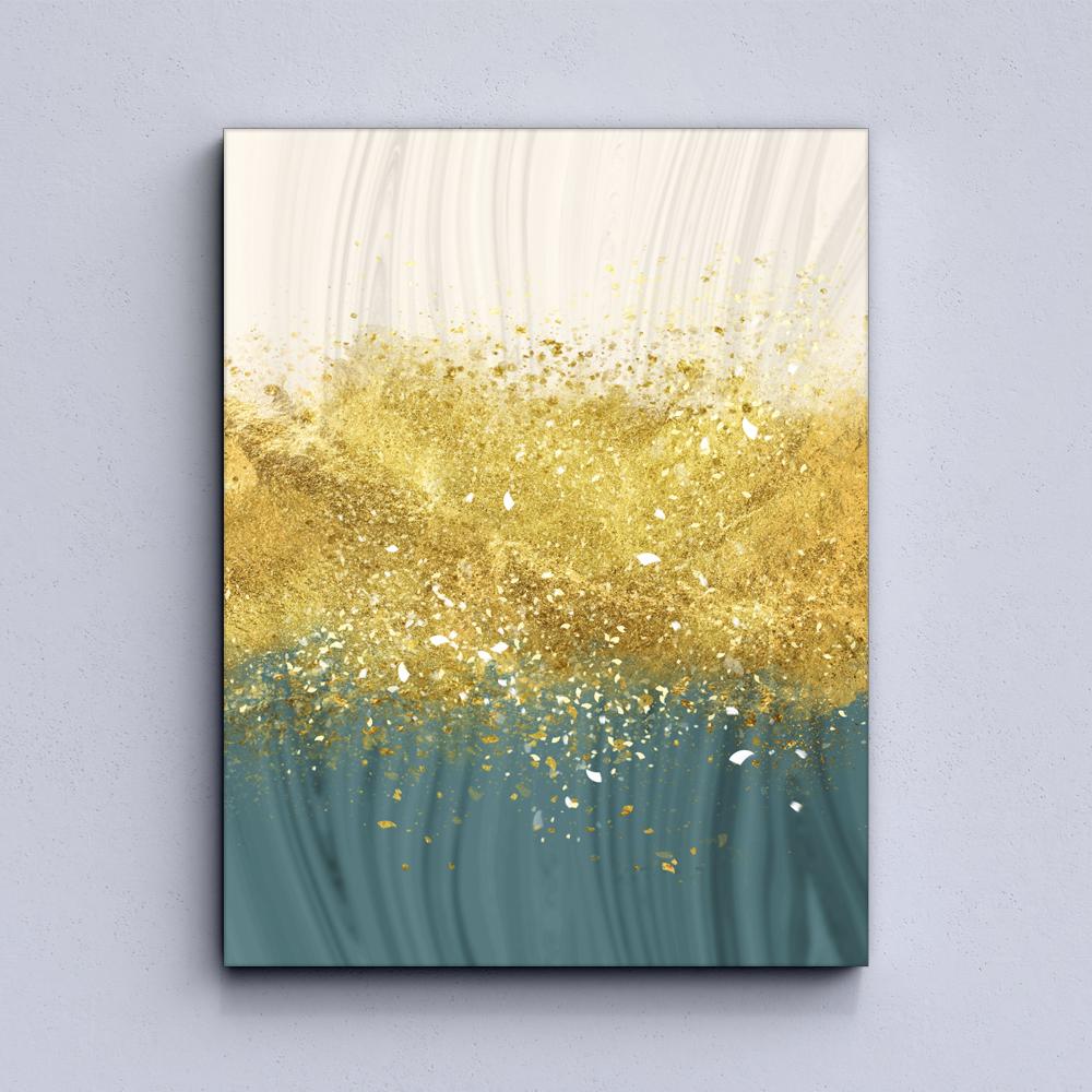 Golden Splash Canvas