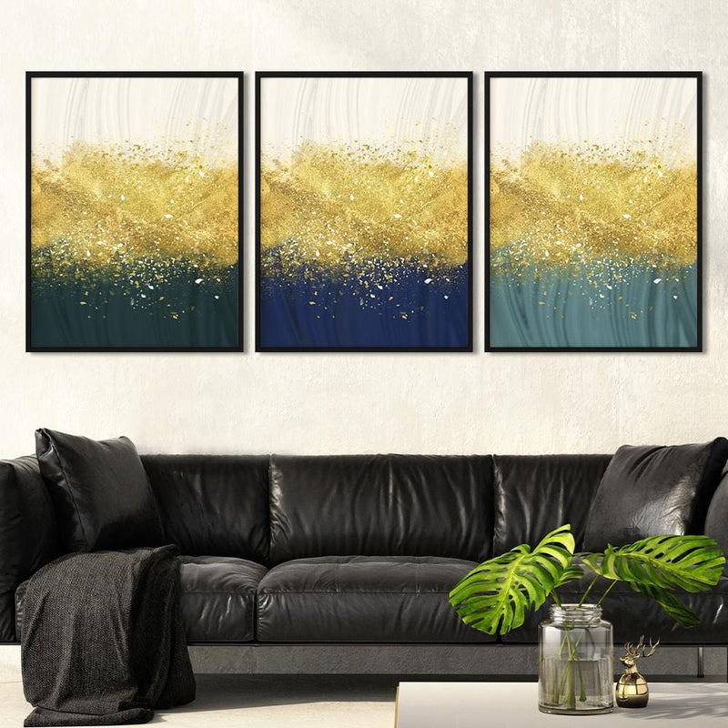 Golden Splash Canvas
