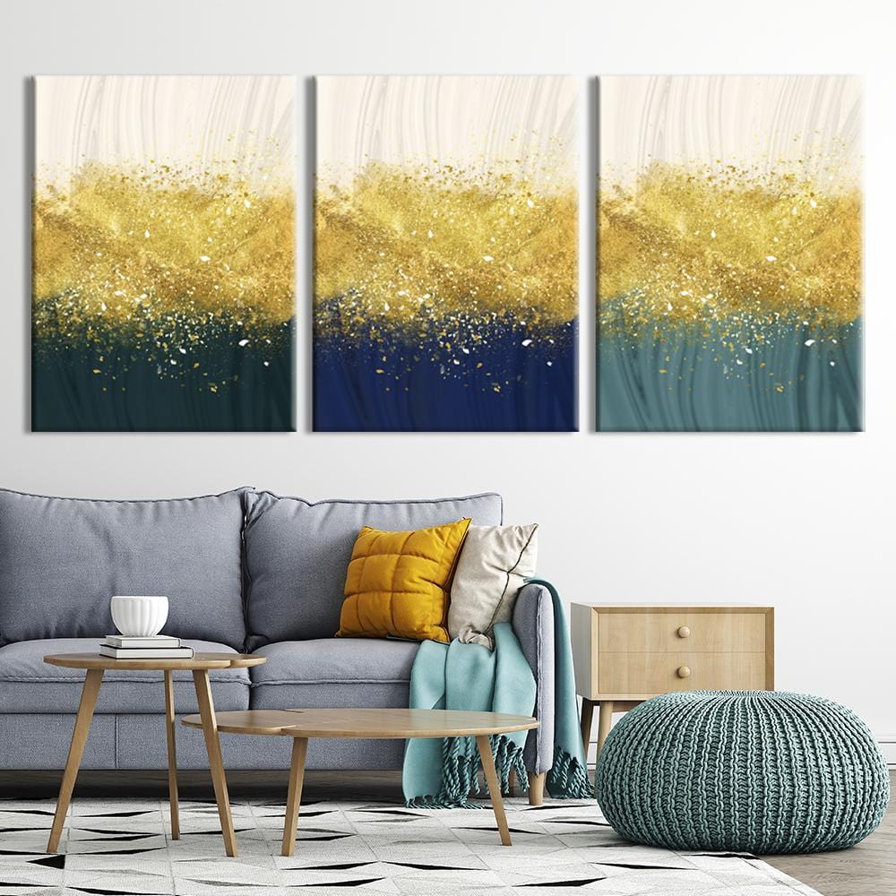 Golden Splash Canvas