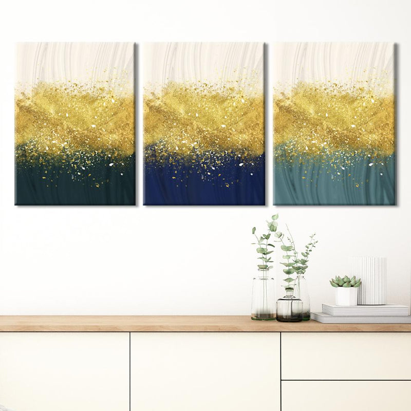 Golden Splash Canvas