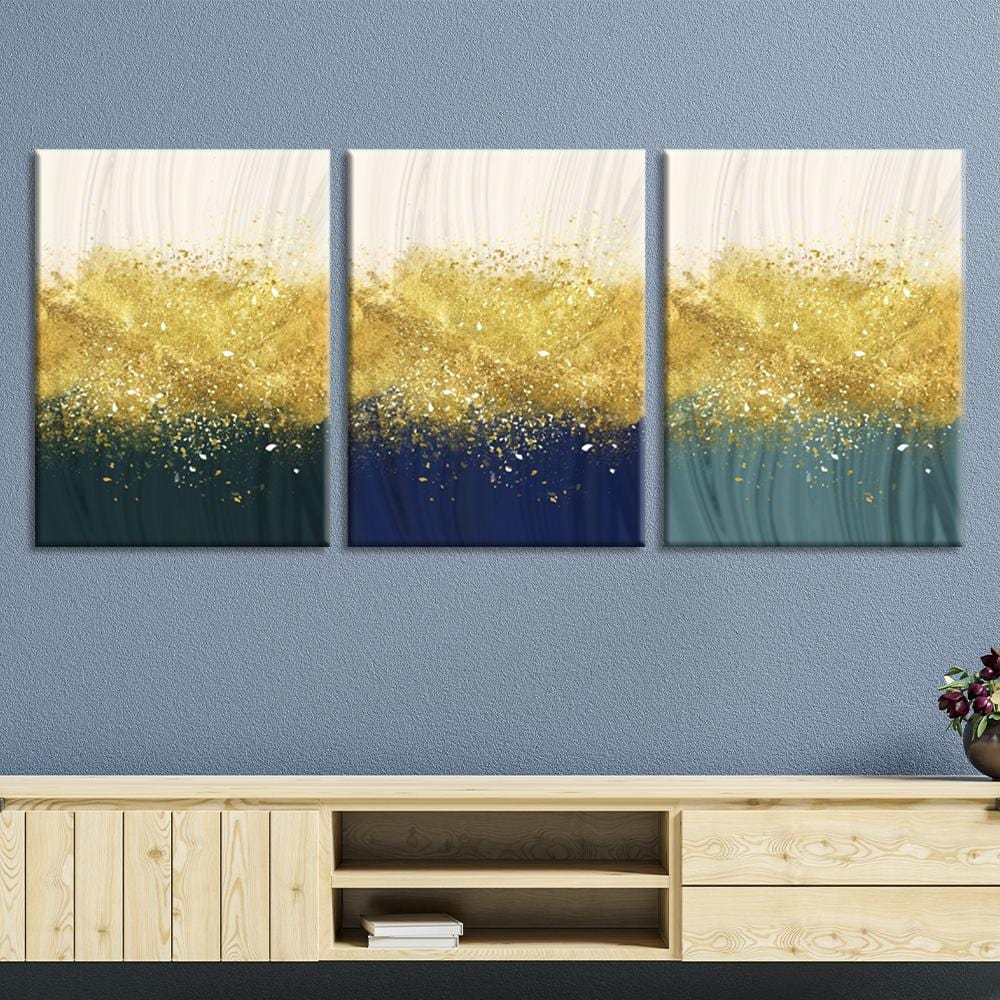 Golden Splash Canvas