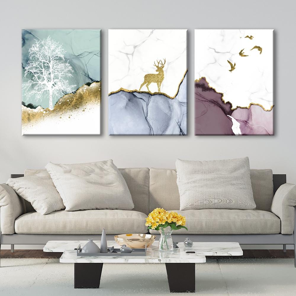 Golden deer Canvas