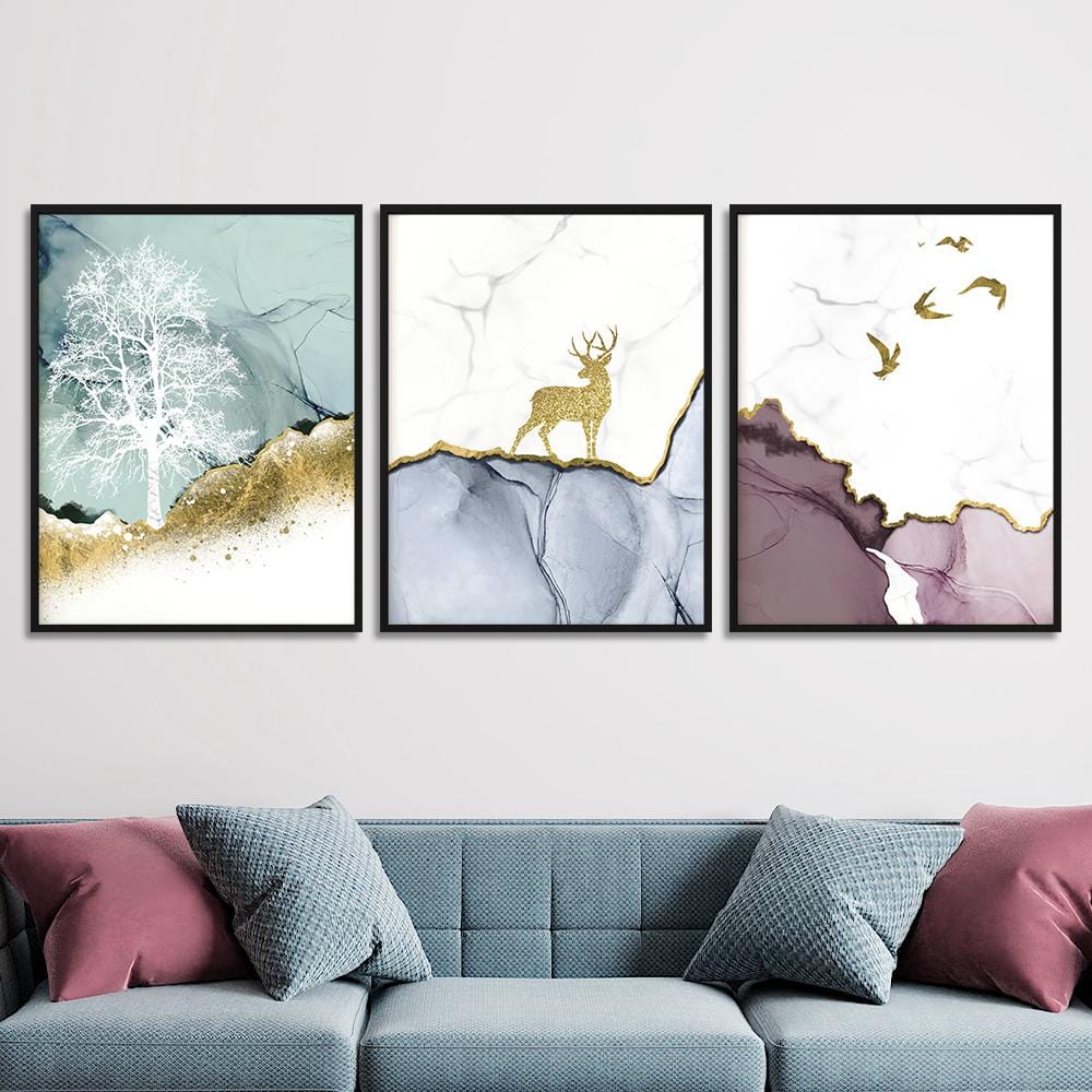 Golden deer Canvas