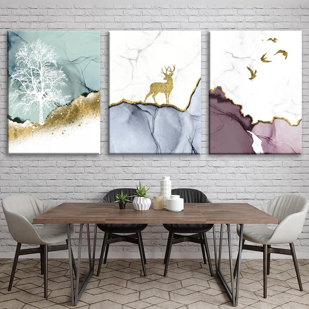 Golden deer Canvas