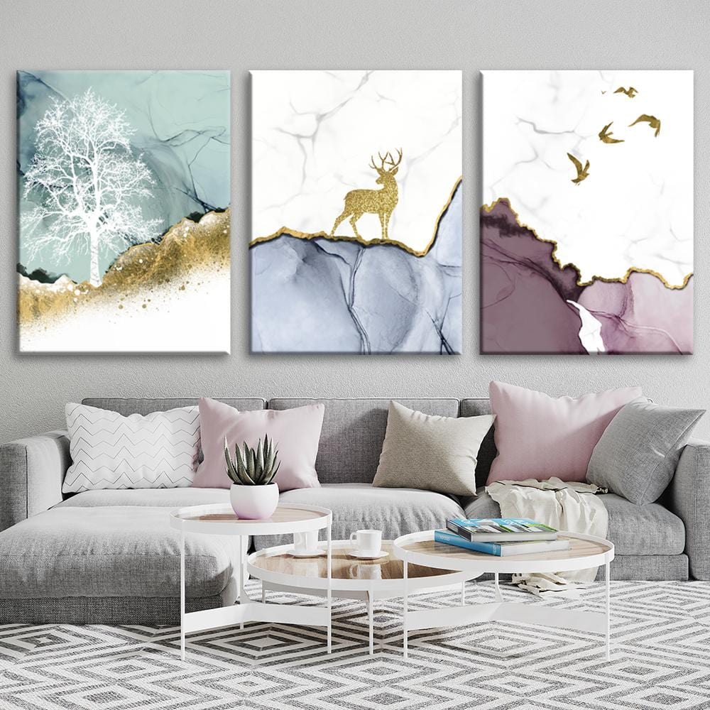 Golden deer Canvas