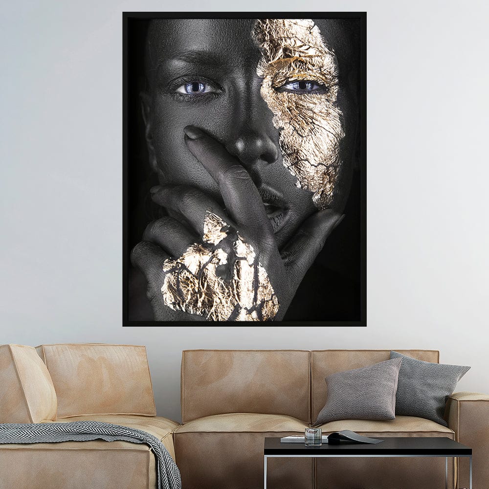 Golden Face Canvas