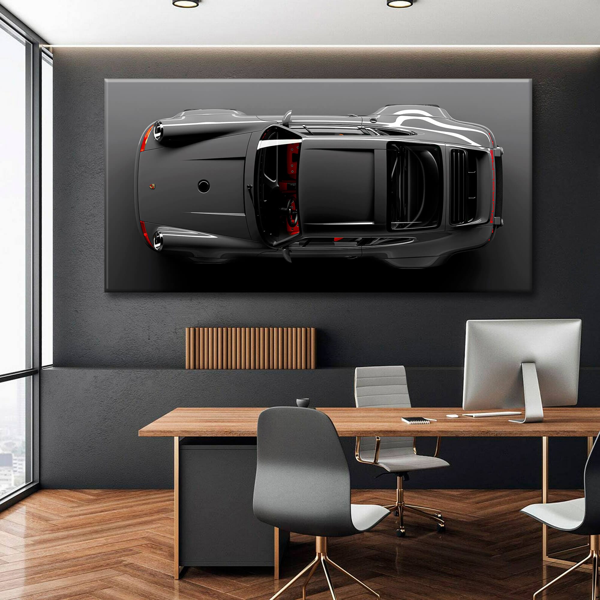 Gray Porsche 911 Canvas