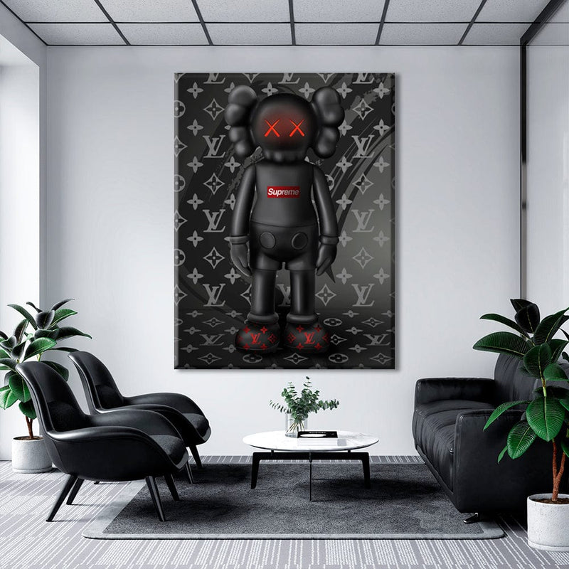 KAWS Black x LV Wall Art – Hyped Art