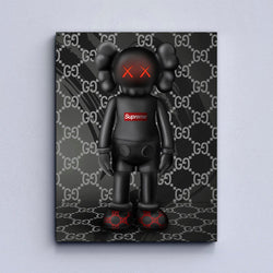 Kaws LV Canvas Print, Graffiti Wall Art