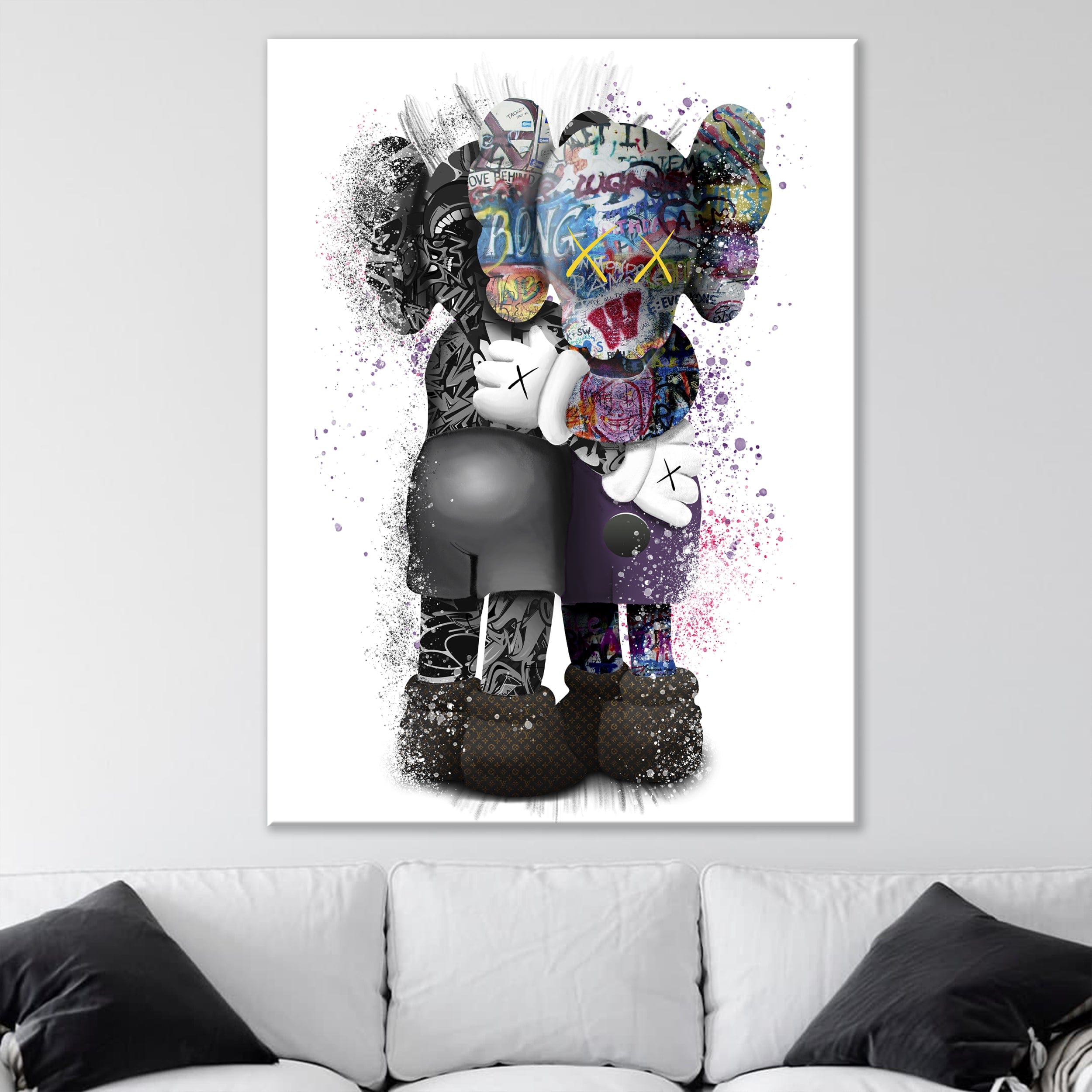 Kaws 3 Canvas