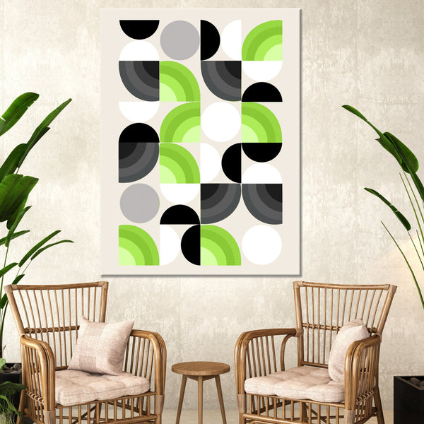 Labyrinth Puzzle Green Canvas